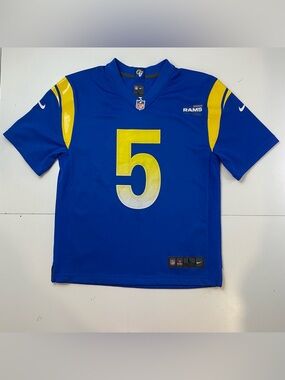 Nike Los Angeles Rams Jersey Jalen Ramsey #5 Youth Large L 14/16 NFL On Field
